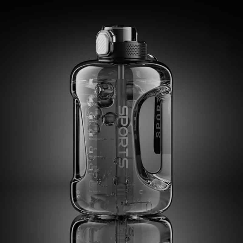 Garrafa de Água - com Palha e Grande Capacidade, Livre de BPA, Portátil para Desporto e Fitness Garrafa de Água - com Palha e Grande Capacidade, Livre de BPA, Portátil para Desporto e Fitness